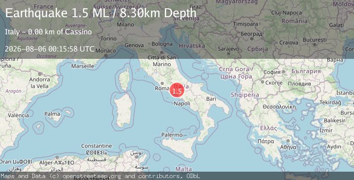 Map of Southern Italy