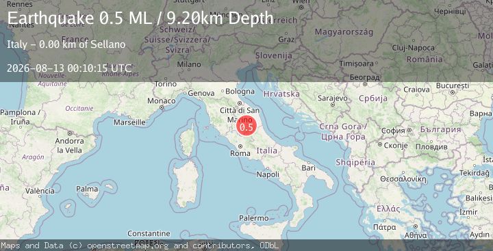 Map of Central Italy