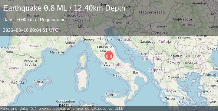 Map of Central Italy