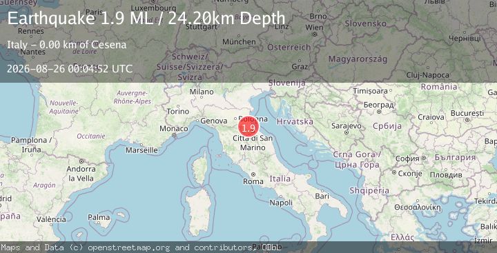 Map of Northern Italy