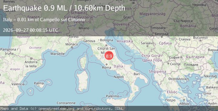 Map of Central Italy