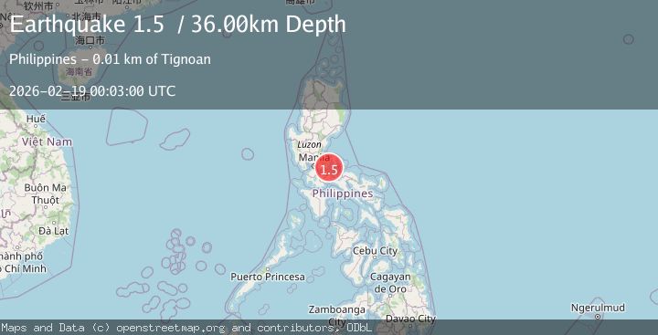 Map of Luzon, Philippines