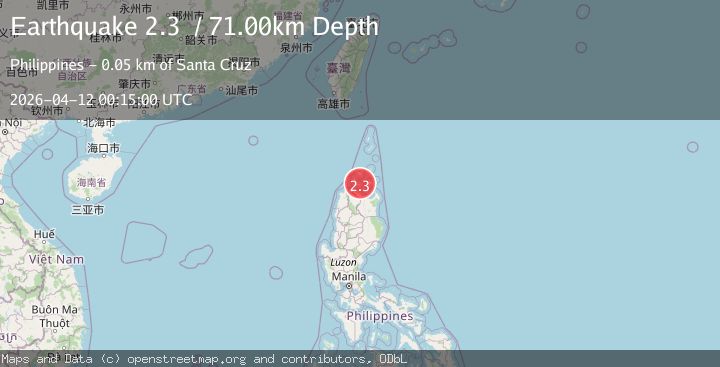 Map of Luzon, Philippines