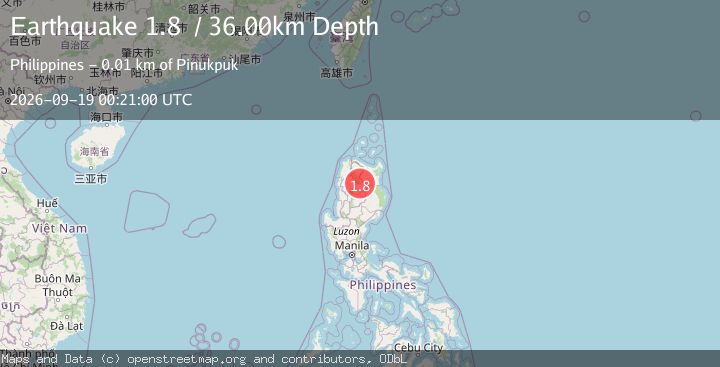 Map of Luzon, Philippines