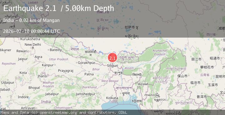 Map of Sikkim, India