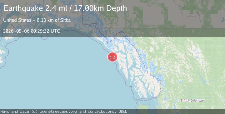 Map of Southeastern Alaska