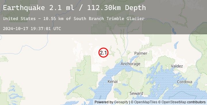 Map of 50 km SW of Skwentna, Alaska