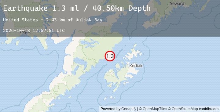 Map of 66 km N of Karluk, Alaska