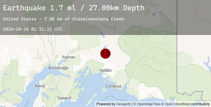Map of 36 km SE of Nelchina, Alaska