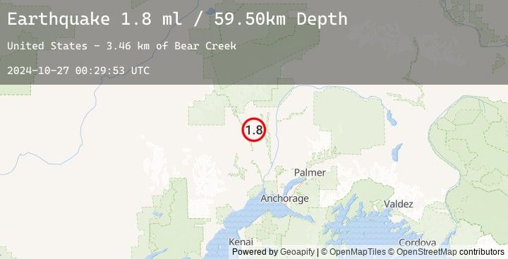 Map of 30 km S of Petersville, Alaska