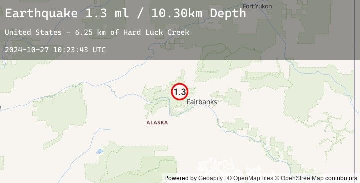Map of 34 km ESE of Minto, Alaska