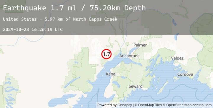 Map of 31 km WNW of Beluga, Alaska
