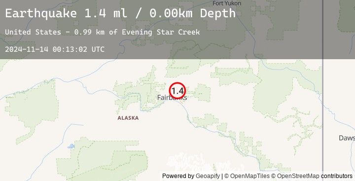 Map of 6 km E of Fox, Alaska