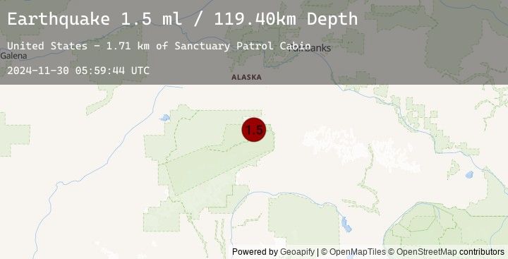Map of 26 km W of Denali Park, Alaska