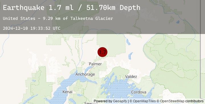 Map of 26 km N of Chickaloon, Alaska
