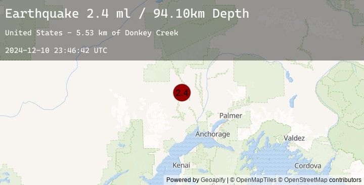 Map of 12 km NE of Skwentna, Alaska