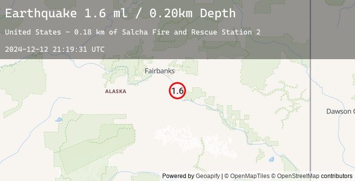 Map of 7 km S of Salcha, Alaska
