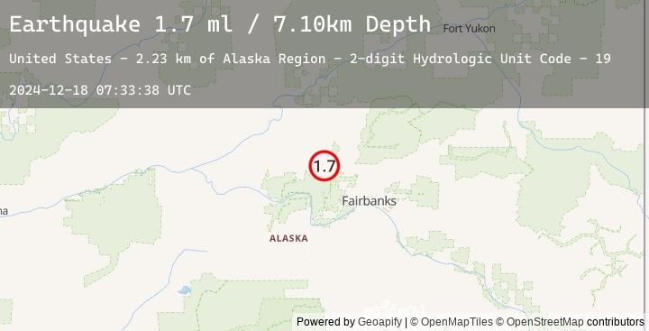Map of 26 km ENE of Minto, Alaska