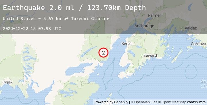 Map of 72 km E of Port Alsworth, Alaska