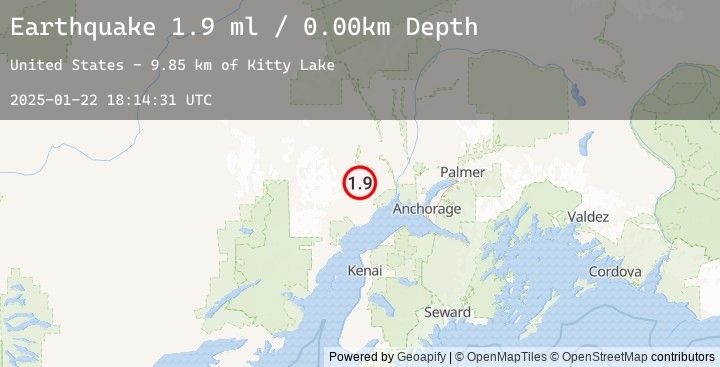 Map of 40 km NNW of Beluga, Alaska