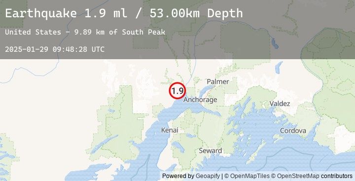 Map of 26 km SW of Susitna, Alaska