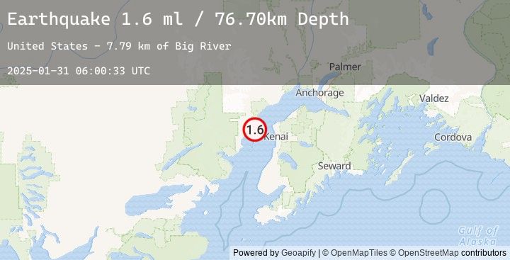 Map of 32 km W of Salamatof, Alaska