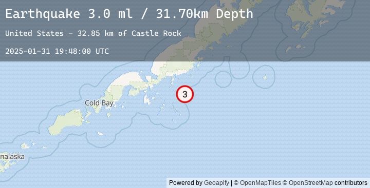 Map of 55 km S of Perryville, Alaska