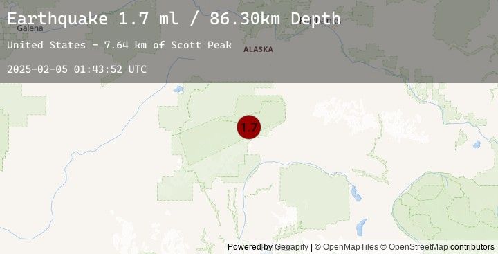 Map of 51 km W of Cantwell, Alaska