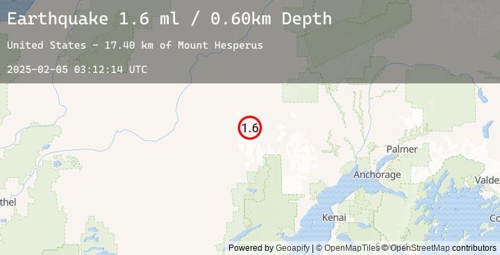 Map of 102 km NE of Lime Village, Alaska