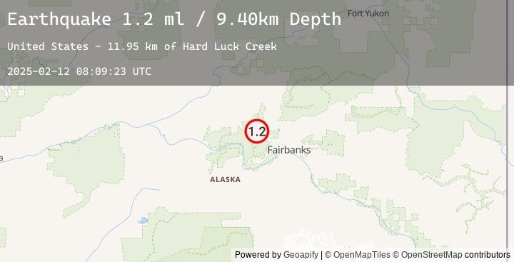 Map of 31 km ESE of Minto, Alaska