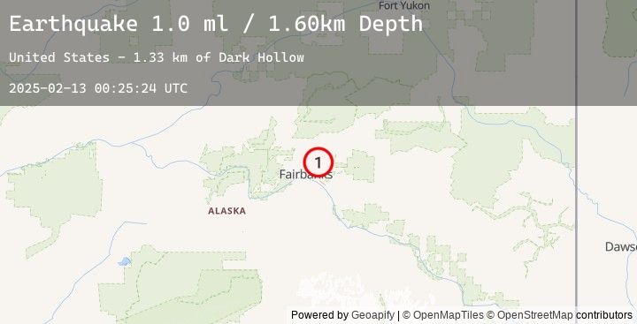 Map of 10 km E of Fox, Alaska