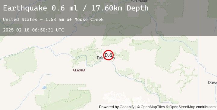 Map of 5 km SE of Fox, Alaska
