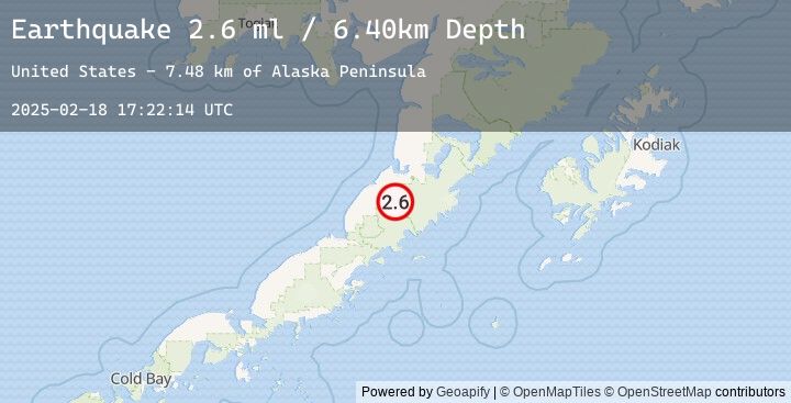 Map of 40 km SSW of Ugashik, Alaska