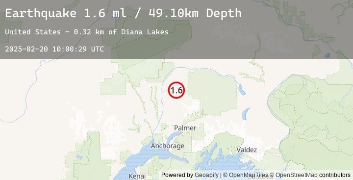 Map of 31 km NE of Susitna North, Alaska