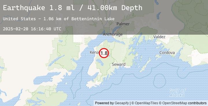 Map of 11 km E of Sterling, Alaska