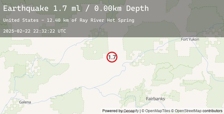 Map of 67 km NNW of Rampart, Alaska