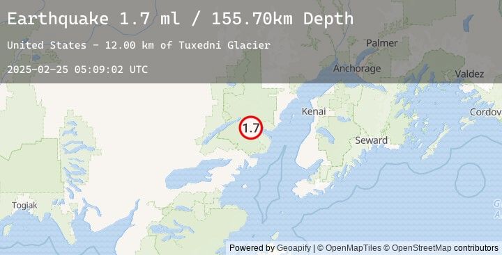 Map of 60 km E of Port Alsworth, Alaska