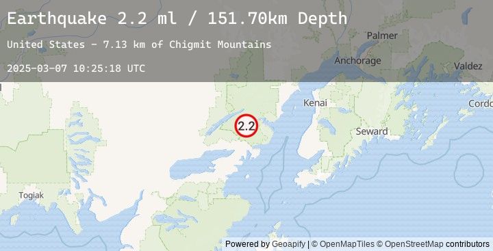 Map of 47 km E of Port Alsworth, Alaska