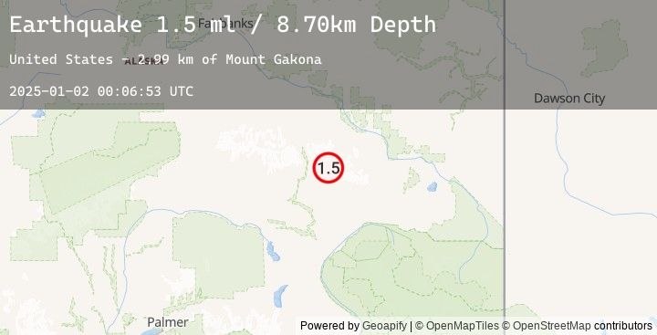 Map of 31 km NE of Paxson, Alaska