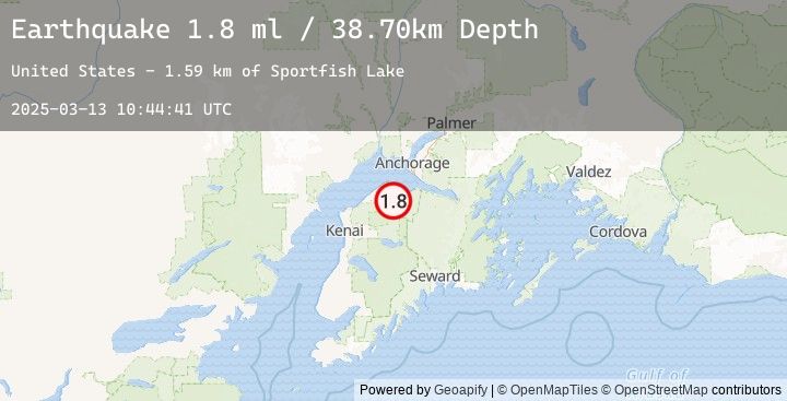 Map of 24 km ESE of Point Possession, Alaska