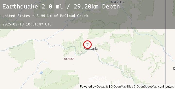 Map of 16 km N of Ester, Alaska