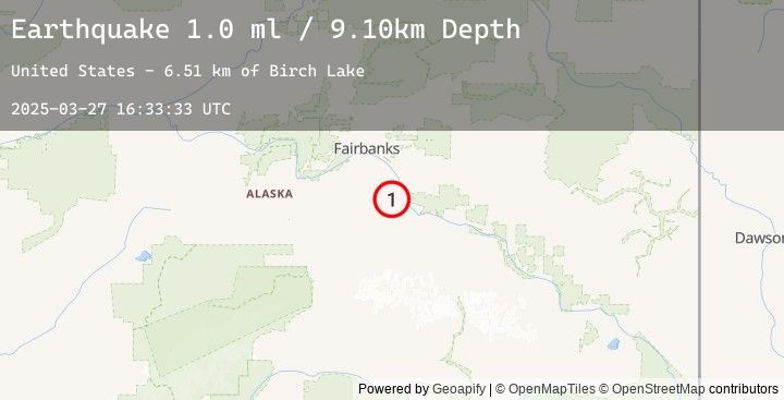 Map of 20 km SW of Salcha, Alaska