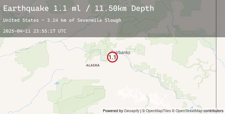 Map of 21 km SW of Ester, Alaska