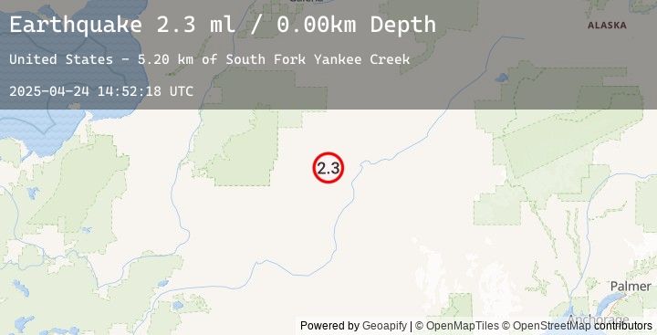 Map of 17 km WSW of Takotna, Alaska