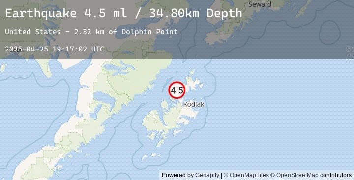 Map of 15 km WNW of Aleneva, Alaska