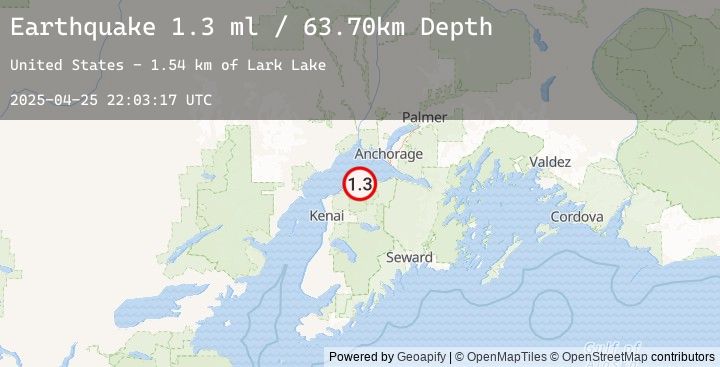 Map of 9 km ESE of Point Possession, Alaska