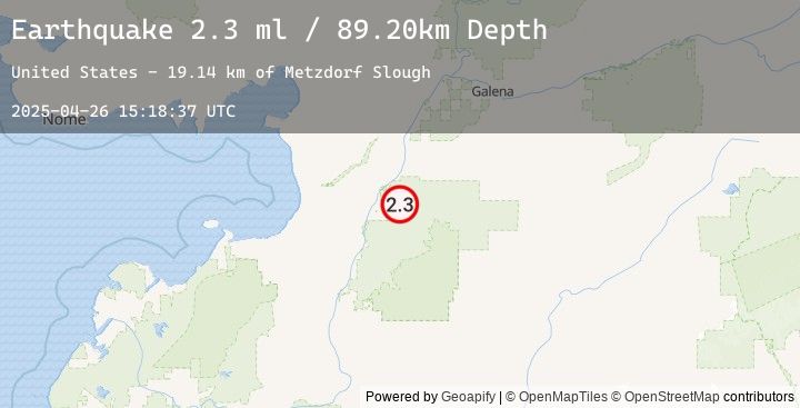 Map of 62 km S of Kaltag, Alaska