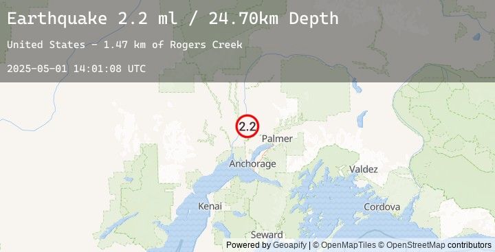 Map of 4 km NNW of Willow, Alaska