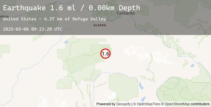 Map of 19 km NW of Cantwell, Alaska