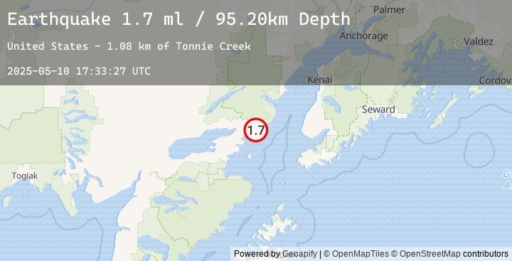Map of 49 km E of Pedro Bay, Alaska